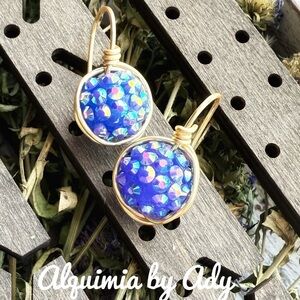 Alquimia Blue  Beaded Earrings